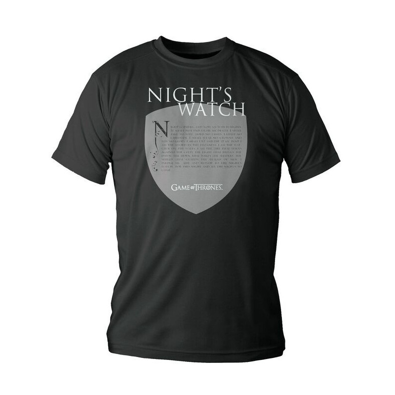 CAMISETA PROMESA GUARDIA DE LA NOCHE CHICO TALLA  XL Game of Thrones (Juego de tronos)