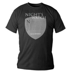 CAMISETA PROMESA GUARDIA DE LA NOCHE CHICO TALLA L Game of Thrones (Juego de tronos)