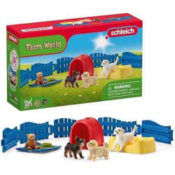 RECINTO PARA CACHORROS  Schleich Granja 42480