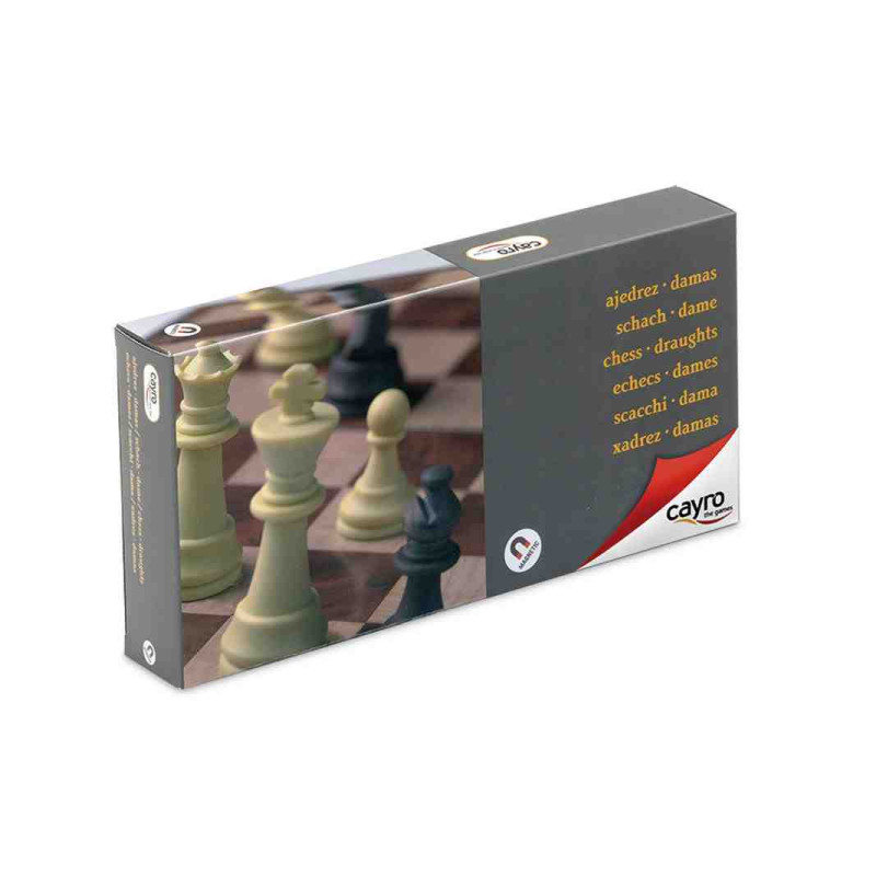 ESCACS/DAMES 24X24 PLASTIC MAGNETIC plegable (+7 Anys.2 Jug.) Cayro 453