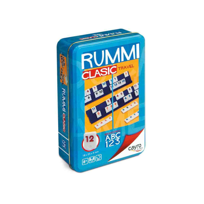 RUMMI CLASSIC VIATGE CAIXA METALL Joc de taula  (+ 8 Anys.2-4 Jug.)Cayro 755