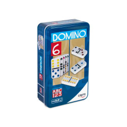 DOMINO UREA DOBLE 6 COLOR EN CAJA METALICA Joc de taula (+6 Años.2-4 Jug.) Cayro 246