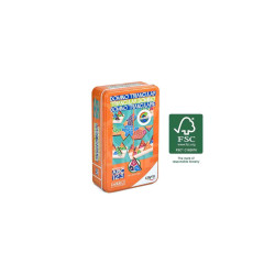 DOMINO TRIANGULAR TRAVEL METAL BOX Joc de taula  +6 Anys, 2-4 Jug..Cayro 108