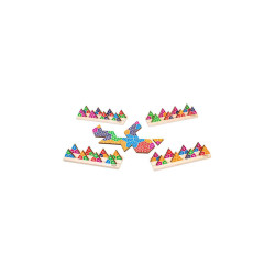 DOMINO TRIANGULAR TRAVEL METAL BOX Joc de taula  +6 Anys, 2-4 Jug..Cayro 108