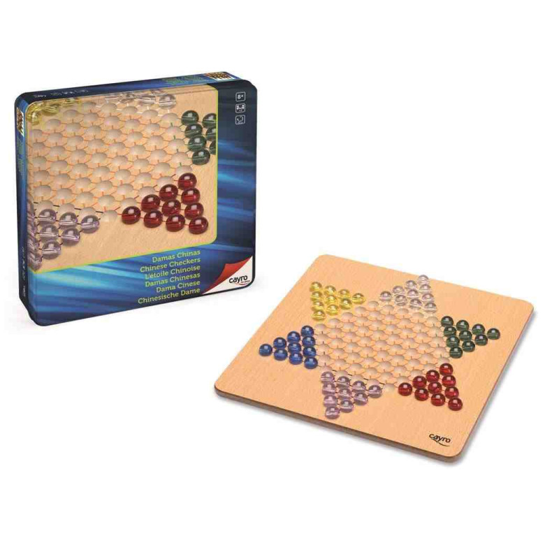 DAMES XINES METAL BOX Joc de taula  Cayro 750