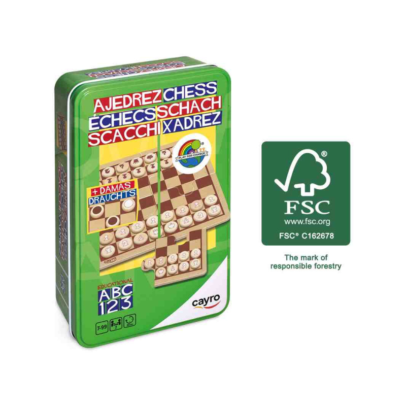 ESCACS METAL BOX Joc de taula  + 7 Anys, 2 JugadorsCayro 119