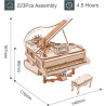 MAGIC PIANO Music Box 3D kit fusta Robotime Rolife Rokr DIY