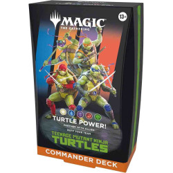 MAGIC THE GATHERING. :TEENAGE MUTANT NINJA TURTLES COMMANDER DECK  -TURTLE POWER-ENGLISH