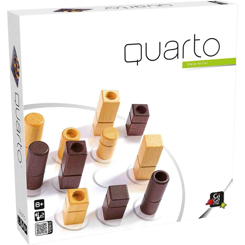 QUARTO  Juego de mesa + 8 Años, 2 Jugadores Gigamic
