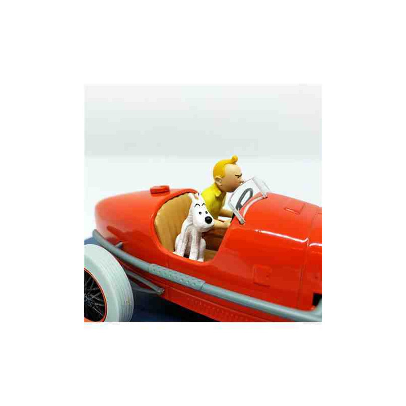 LE BOLIDE ROUGE - LES CIGARS DU PHARAON COCHE ESCALA 1/24 - 01 TINTIN