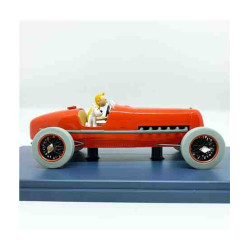 LE BOLIDE ROUGE - LES CIGARS DU PHARAON COCHE ESCALA 1/24 - 01 TINTIN
