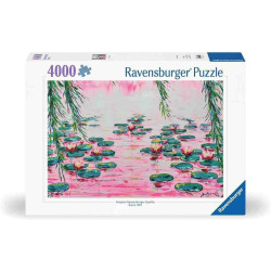 PINK WATER LILIES 4000 pcs. Puzle Ravensburger 01420
