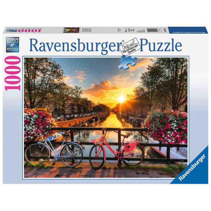 BICICLETES A AMSTERDAM 1000 PCS. Puzzle Ravensburger 19606