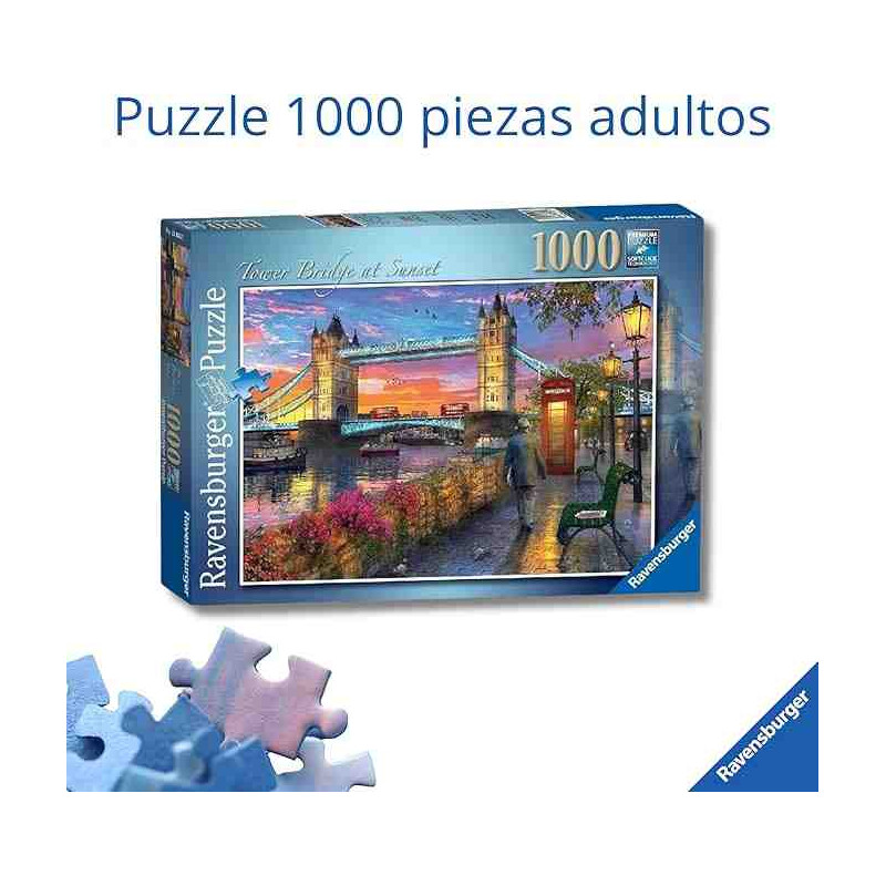 TOWER BRIDGE AL ATARDECER Puzzle 1000 pcs. Ravensburger 0041