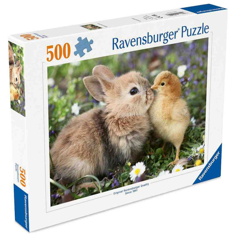 RABBIT AND CHICK Puzzle 500 pcs. Ravensburger 1900