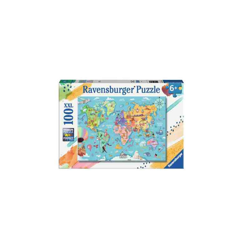 MAPA DEL MON 100 pcs.XXL Puzzle Ravensburger 13343