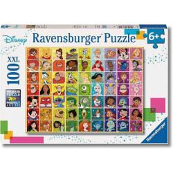TODOS LOS COLORES DISNEY Puzle 100 pcs, XXL Ravensburger 13332