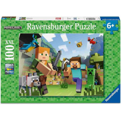 MINECRAF STEVE I ALEX Puzle 100 pcs. Ravensburger 04176