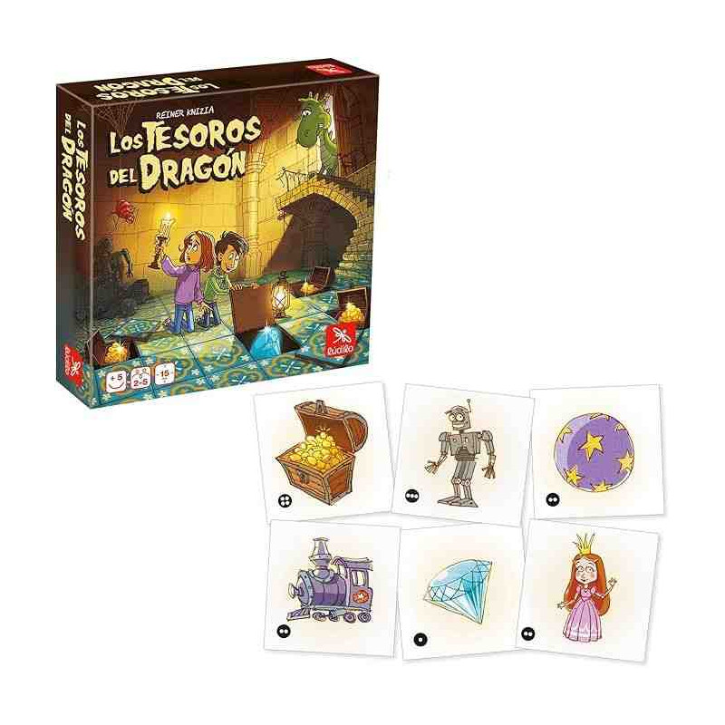 LOS TESOROS DEL DRAGON Joc de taula + 5 Anys,2-5 Jugadors Ludilo