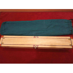 PALLANKHUZI Mancala Awale Juego de mesa etnico de 2 jugadores de madera