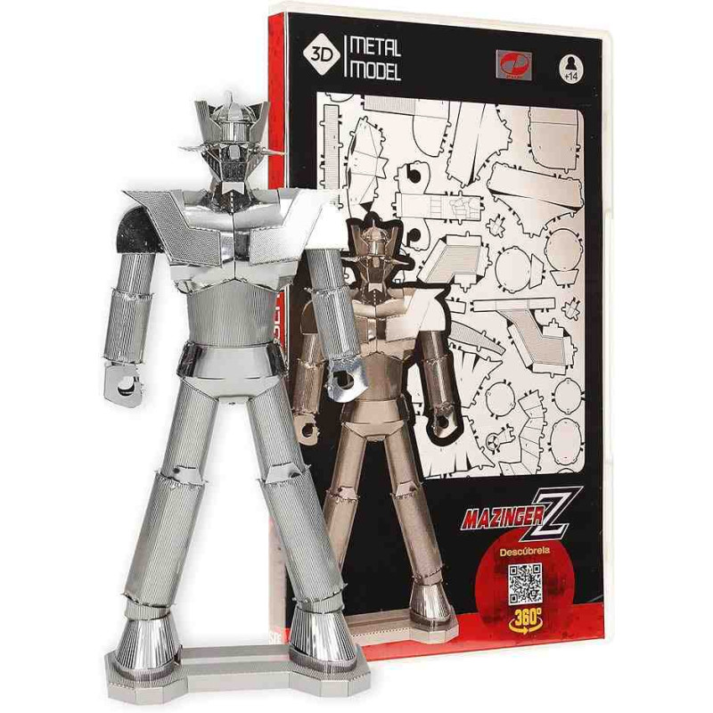 MAZINGER Z PUZLE FIGURA 15 CM METAL MODEL KIT 3D MAZINGER Z SDToys