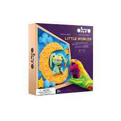 KIT MANUALIDADES LITTLE WORLDS (Bunny Moon) Worod&Craft DIY 3D OKTO Sensory Art Air Clay