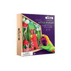 KIT MANUALITATS LITTLE WORLDS (Mommy troll)Wood & Craft DIY 3D OKTO Sensory Art Air Clay