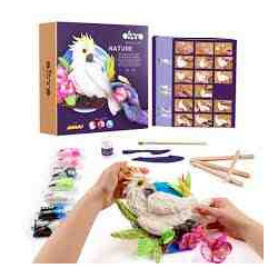 KIT MANUALIDADES NATURE COCKATOO CREATIU 3D ROUND OKTO Sensory Art Air Clay