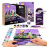 SET PÌNTURA CREATIVA DIY 3D PAINTING NEWYORK SKILINE 40 cm. OKTO Sensory Art Air Clay