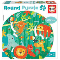 ANIMALS RODONS Puzzle 28 PCS Educa 18906