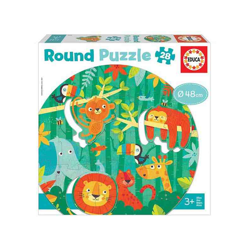 ANIMALS RODONS Puzzle 28 PCS Educa 18906
