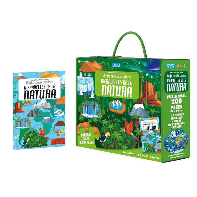 MERAVELLES DE LA NATURA  Viatja, coneix i explora Puzle 200 pcs. en catalan Sassi