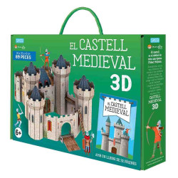 CONSTRUEIX UN CASTELL MEDIEVAL Puzzle 3D 89 pcs. +Llibre Català  Sassi