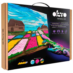 SET PINTURA CREATIVA 3D DIY FLOWERS BEDS IN HOLLAND VICENT VAN GOGH Okto Sensory Art Air Clay