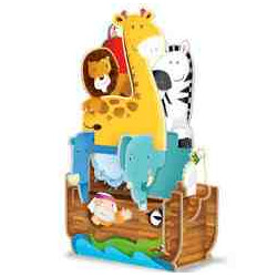 CONSTRUEIX I ENCAIXE L`ARCA DE NOE Puzzle 3D 12 pcs. Català Sassi