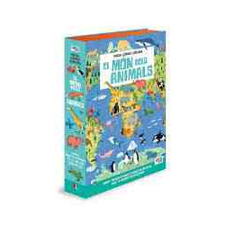 EL MON DELS ANIMALS Viatja,coneix i explora Puzzle 200 pcs. Català Sassi