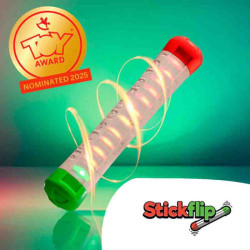 STICKFLIP Tira,gira i puntua- Juego de habilidad con efectos de luz i sonido + 8 Años