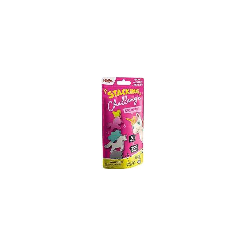 STACKING CHALLENGE UNICORNIOS Juego de equilibrio + 6 años 1 Jugador Haba
