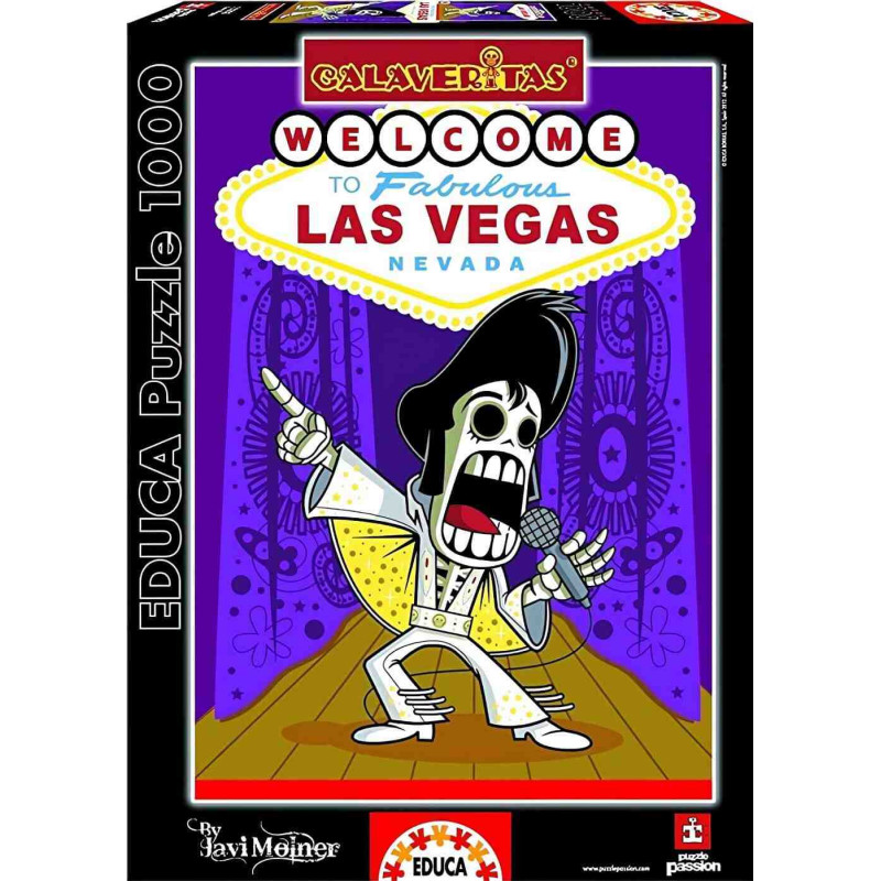 ELVIS PRESLEY LAS VEGAS CALAVERITAS 1000 PCES.