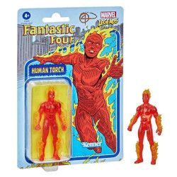 ANTORCHA HUMANA FIGURA 9.5 CM MARVEL LEGENDS RETRO