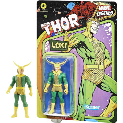 CLASSIC LOKI FIGURA 9.5 CM MARVEL LEGENDS RETRO