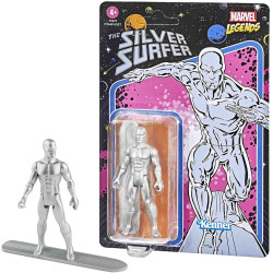 SILVER SURFER FIGURA 9.5 CM MARVEL LEGENDS RETRO(Estela plateada)