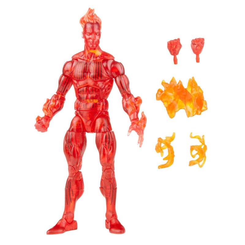 FLAME-ON HUMAN TORCH FIGURA 15 CM FANTASTIC FOUR MARVEL LEGENDS