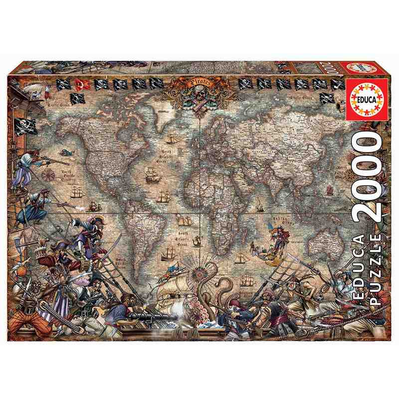 MAPA DE PIRATES 2000pcs.Educa