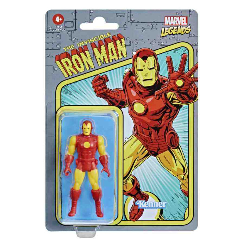 IRON MAN BULLSEYE FIGURA 9.5 CM MARVEL LEGENDS RETRO