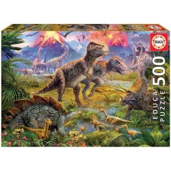 TROBADA DINOSAURES 500pcs.Educa Puzle