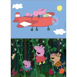 PEPPA PIG 2X16pcs.(Fusta) Educa