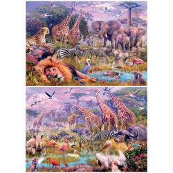 ANIMALS SALVATGES 2X100pcs.