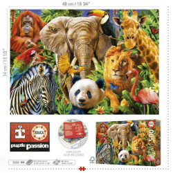 COLLAGE DE ANIMALES SALVAJES 500pcs.