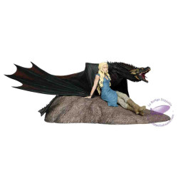 Daenerys y Drogon Estatua Resina Edición Limitada 35x45cms Juego de Tronos